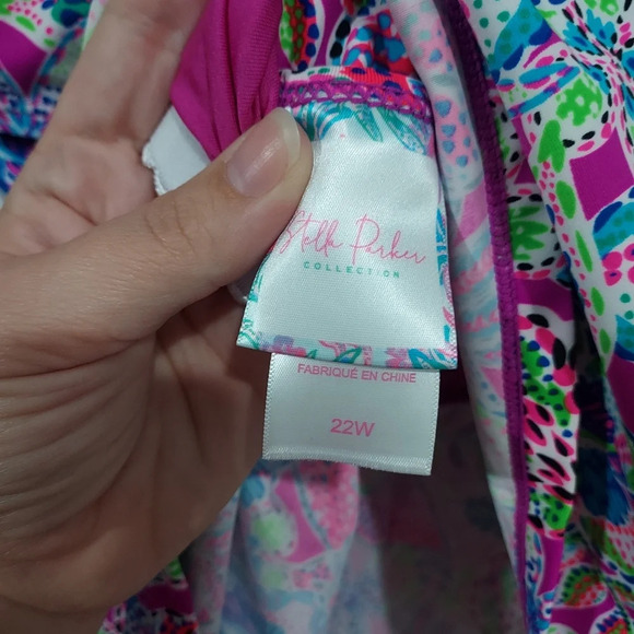 NWT Stella Parker Collection Plus Size Multicolor Floral Two Piece Swim Size 22W - Picture 10 of 11